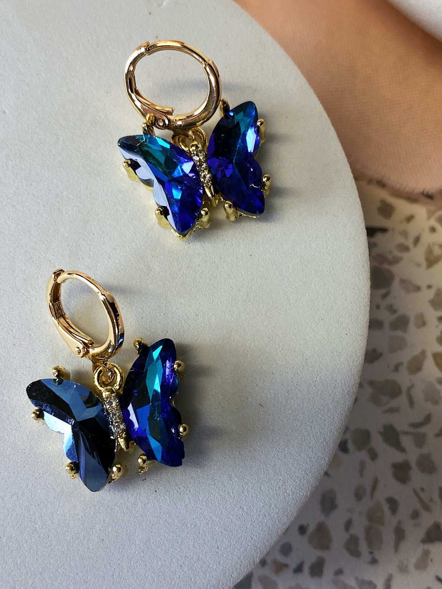 Glass Butterfly Huggies