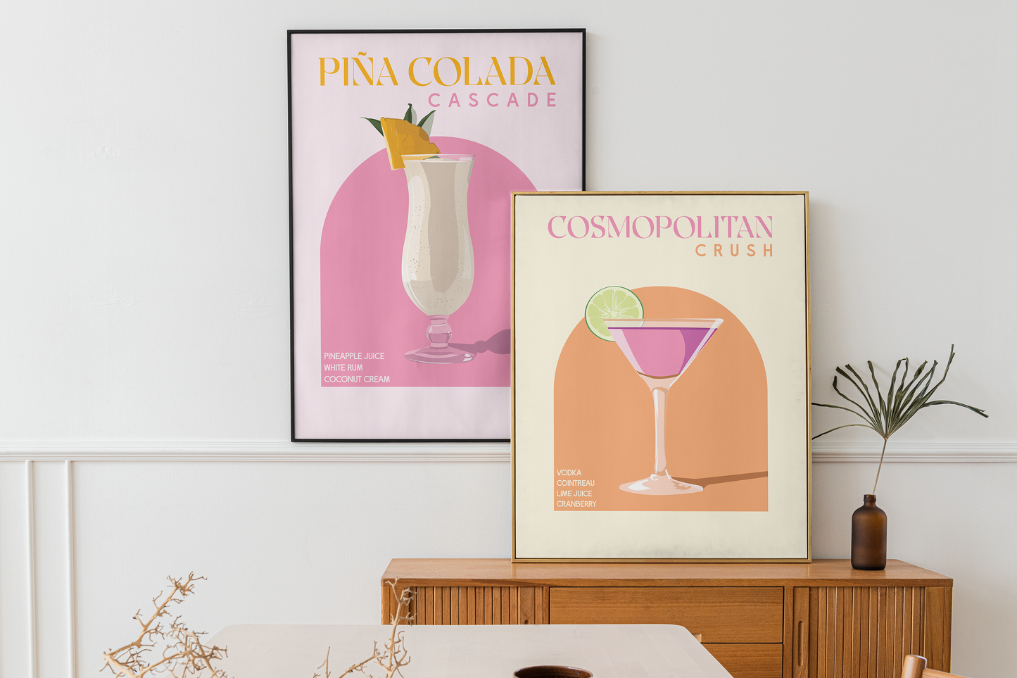 Cosmopolitan Cocktail Print | Unframed