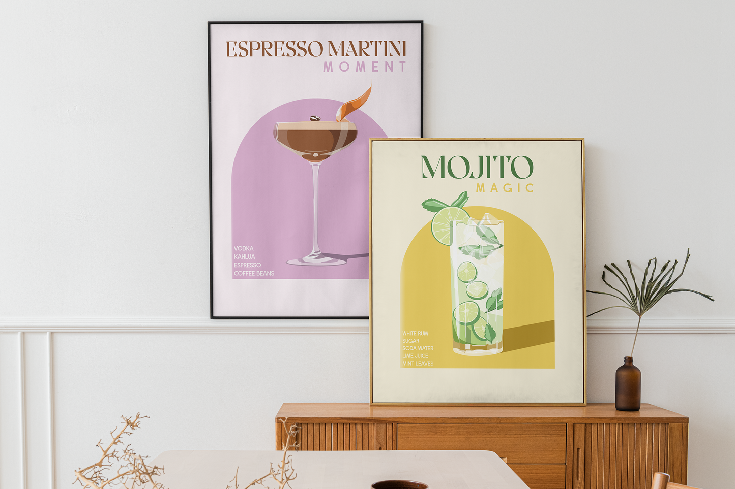 Mojito Cocktail Print | Unframed