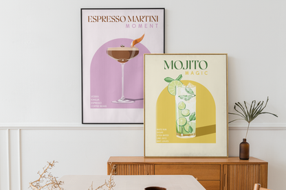 Mojito Cocktail Print | Unframed