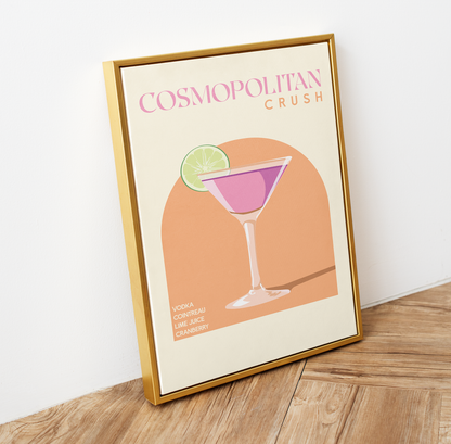 Cosmopolitan Cocktail Print | Unframed