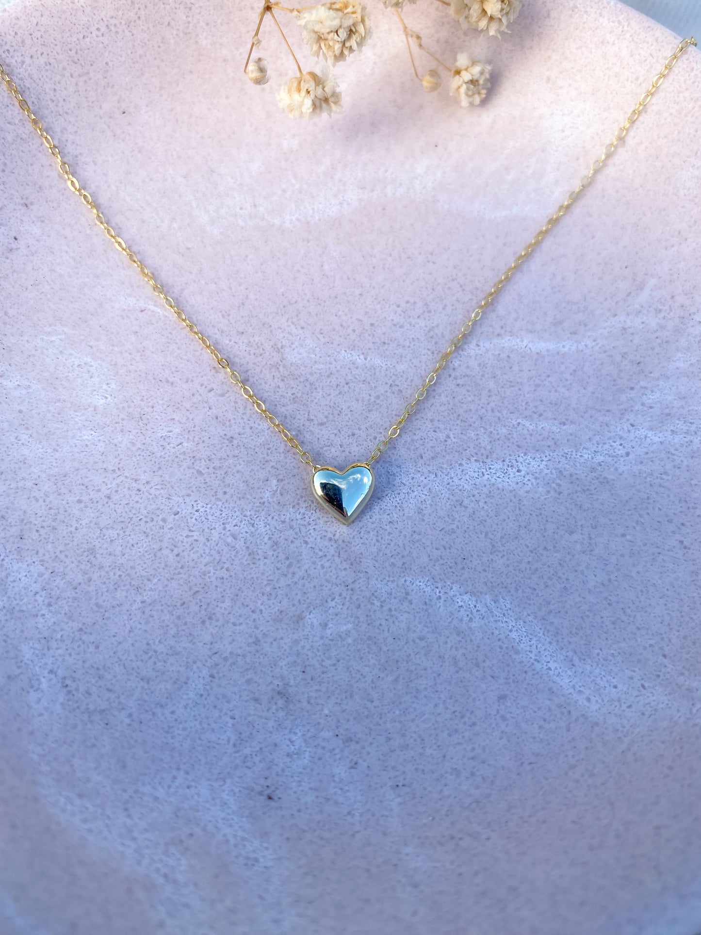 Dainty Heart Necklace | 18k Gold