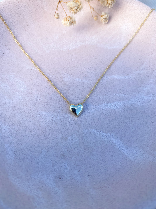 Dainty Heart Necklace | 18k Gold