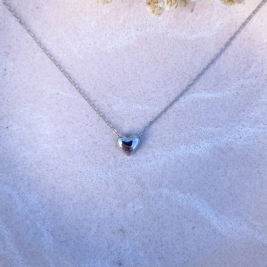 Dainty Heart Necklace | Sterling Silver