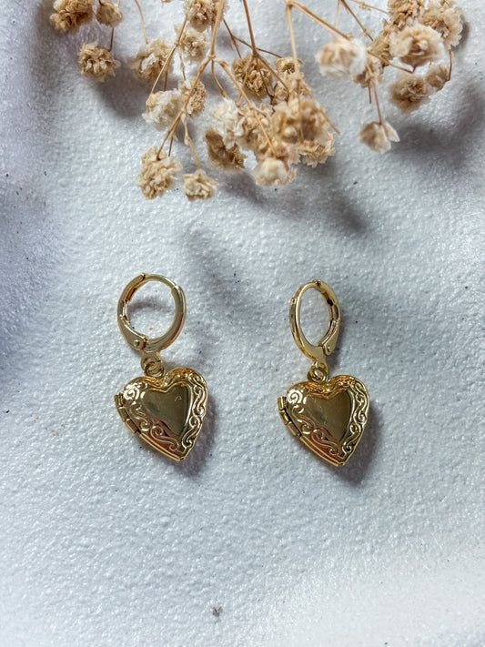 Locket Huggies | 18k Gold Plated