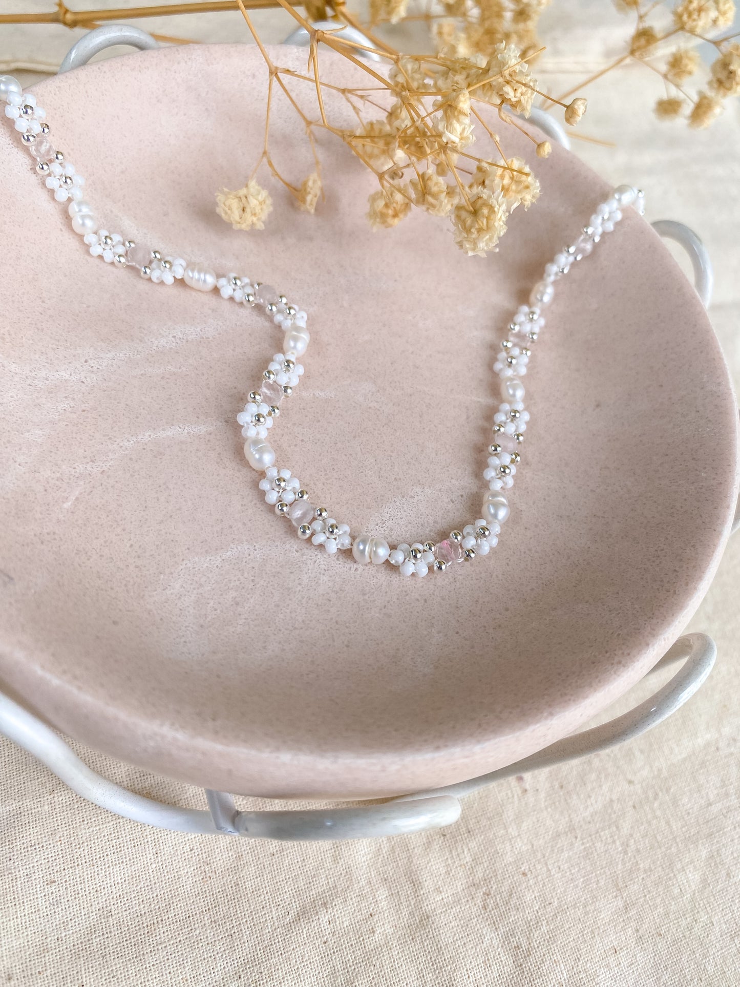 Pearl Petal Serenity Necklace