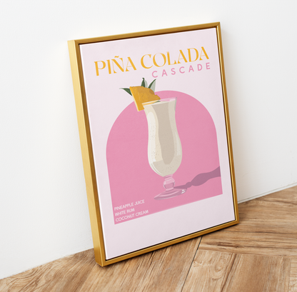 Pina Colada Cocktail Print | Unframed