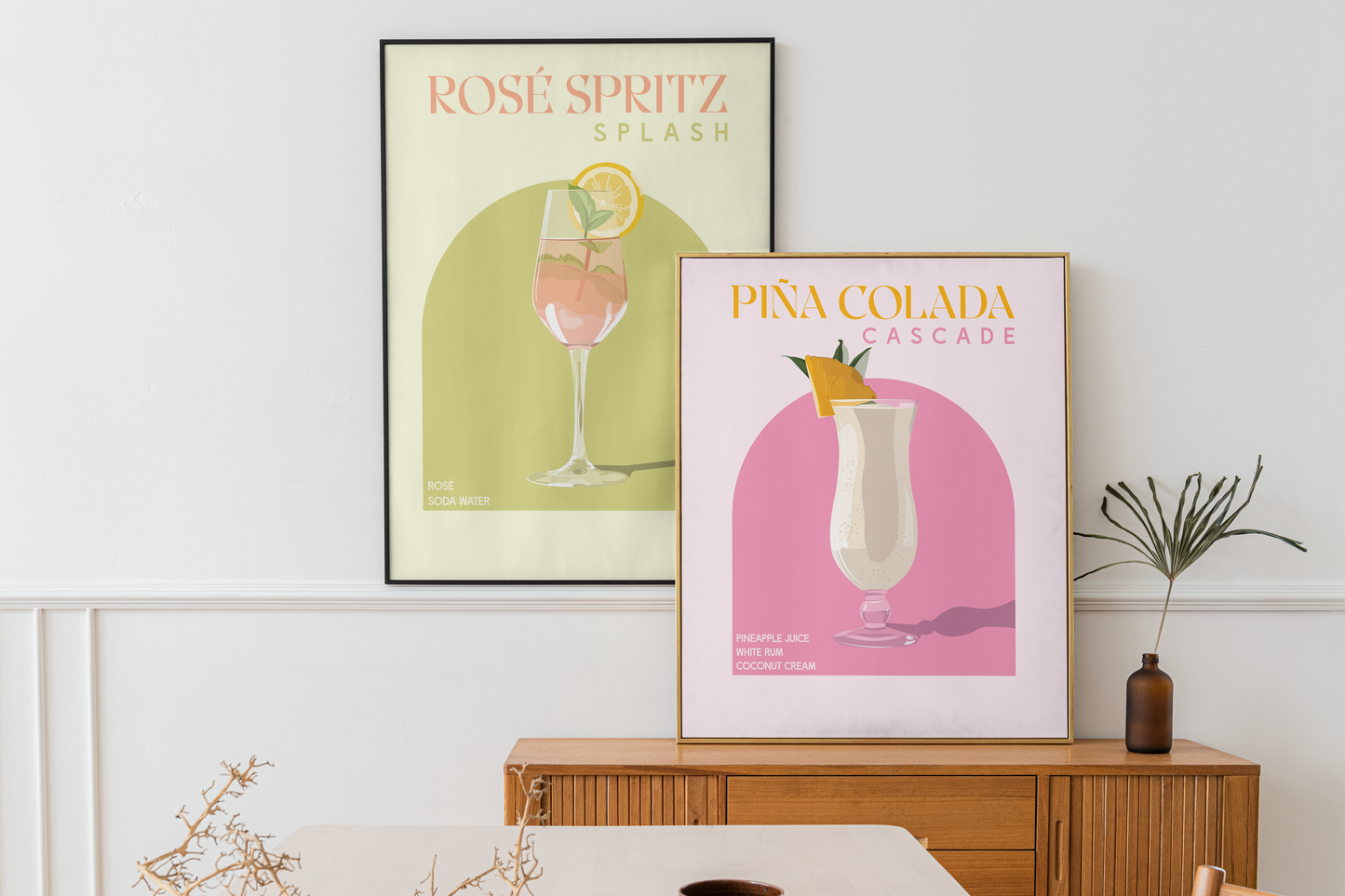 Pina Colada Cocktail Print | Unframed