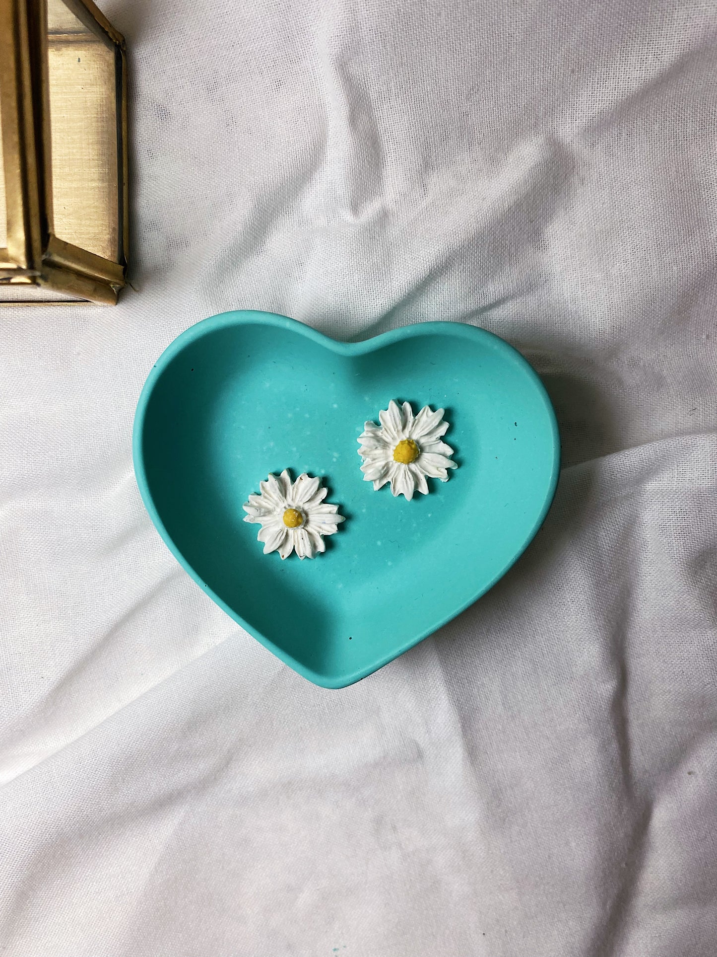 Acrylic Resin Trinket Dish | Ocean Teal | Heart Bowl