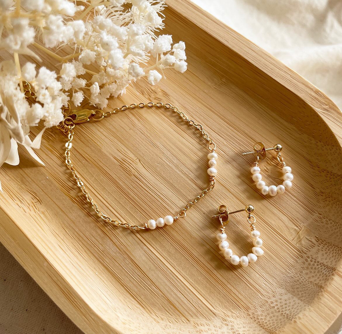 Double Freshwater Pearl Bracelet