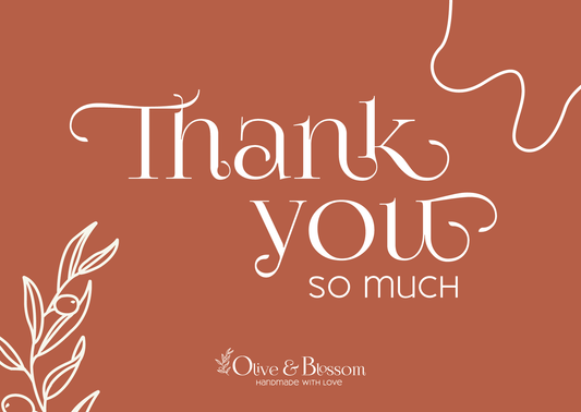 Olive & Blossom 'Thank You' Gift Card $10 - $200