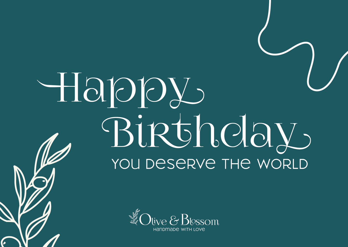 Olive & Blossom 'Happy Birthday' Gift Card $10 - $200