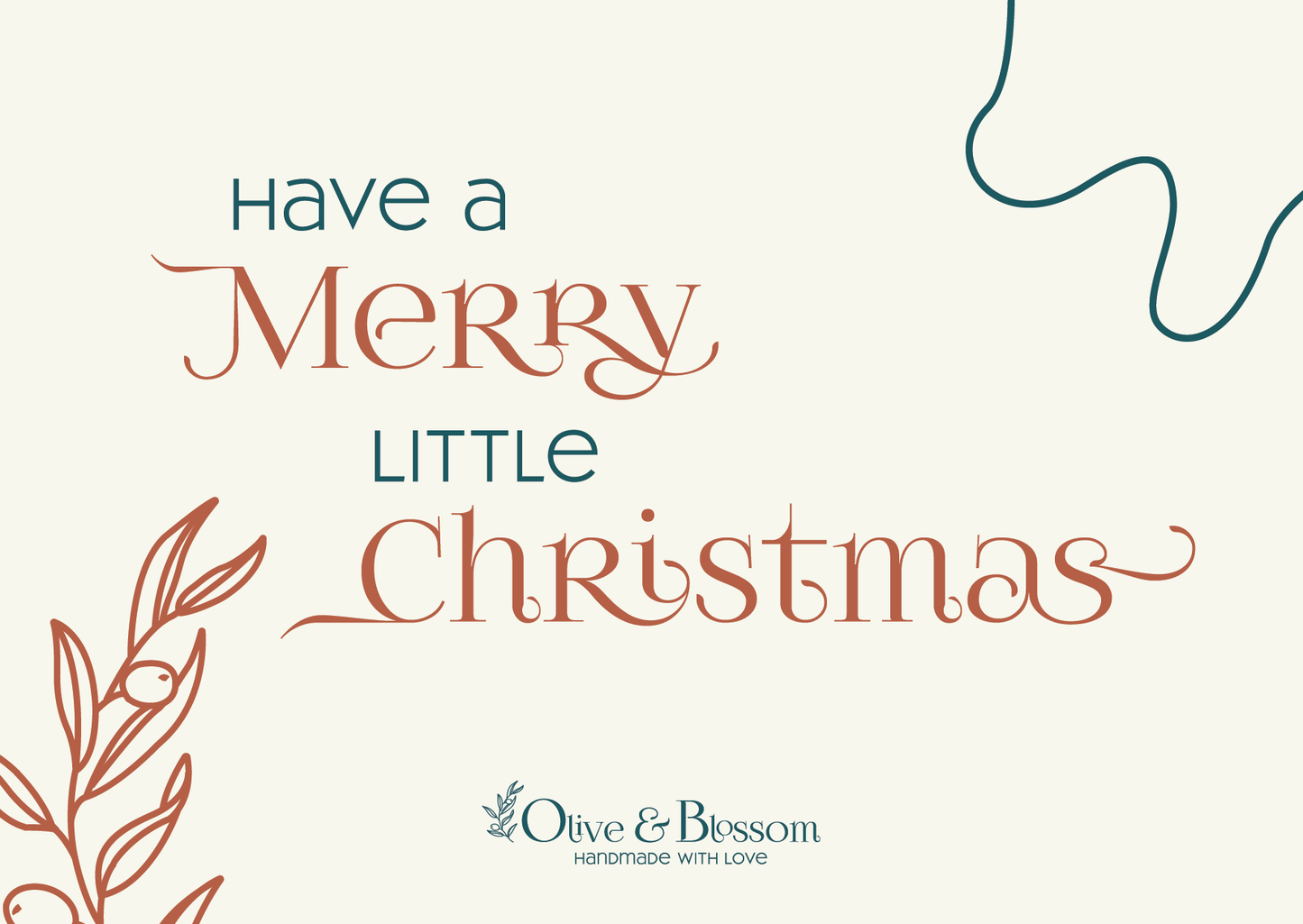 Olive & Blossom 'Have a Merry Little Christmas' Gift Card $10 - $200