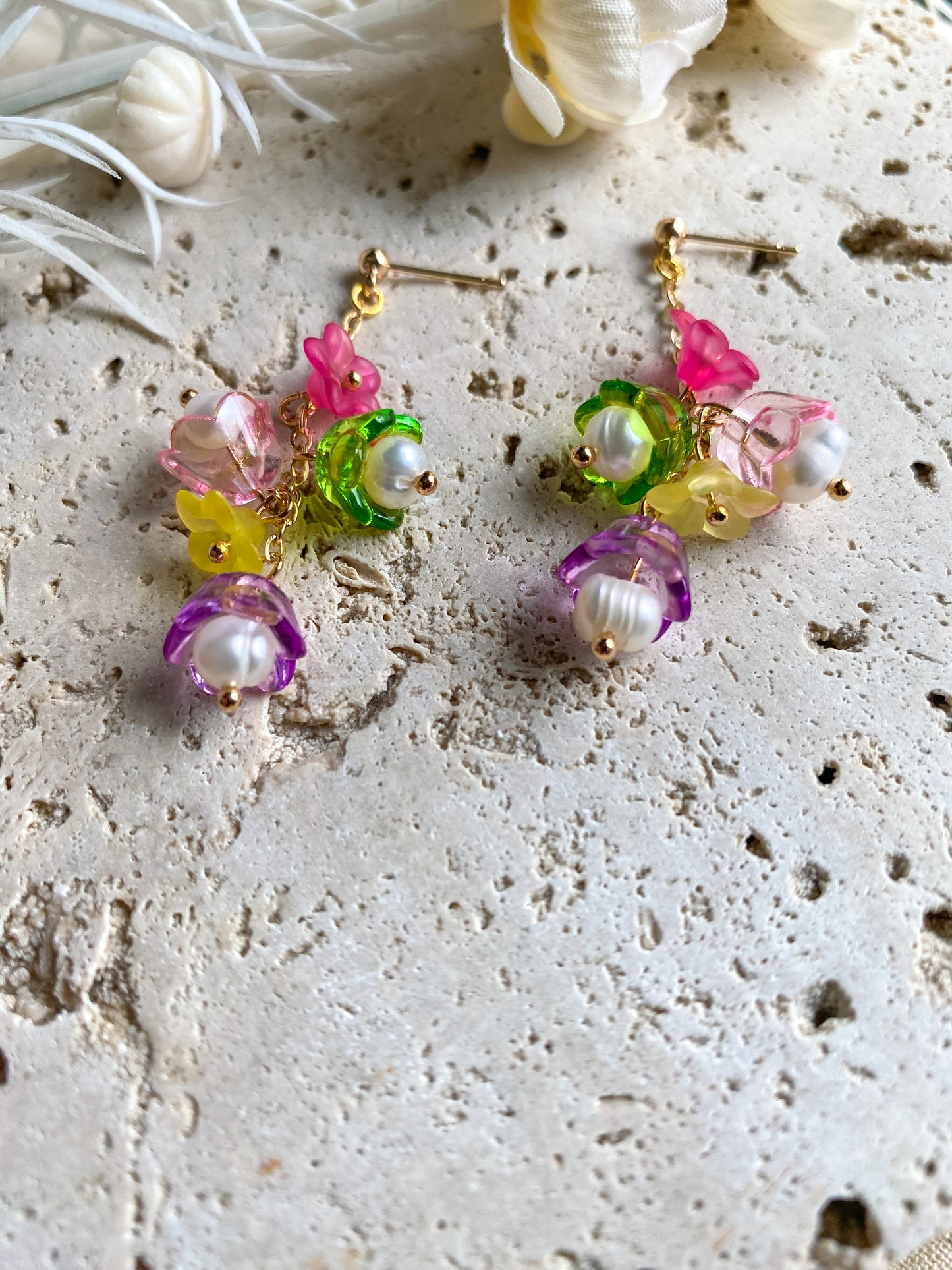 Rapunzel Flower Earrings