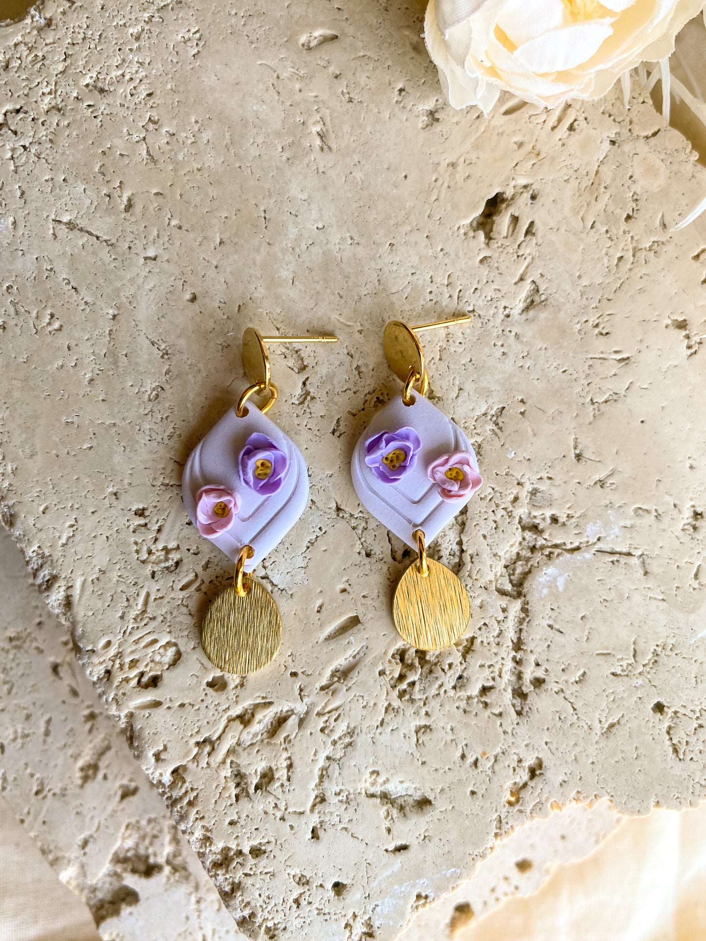 Rapunzel Clay Earrings