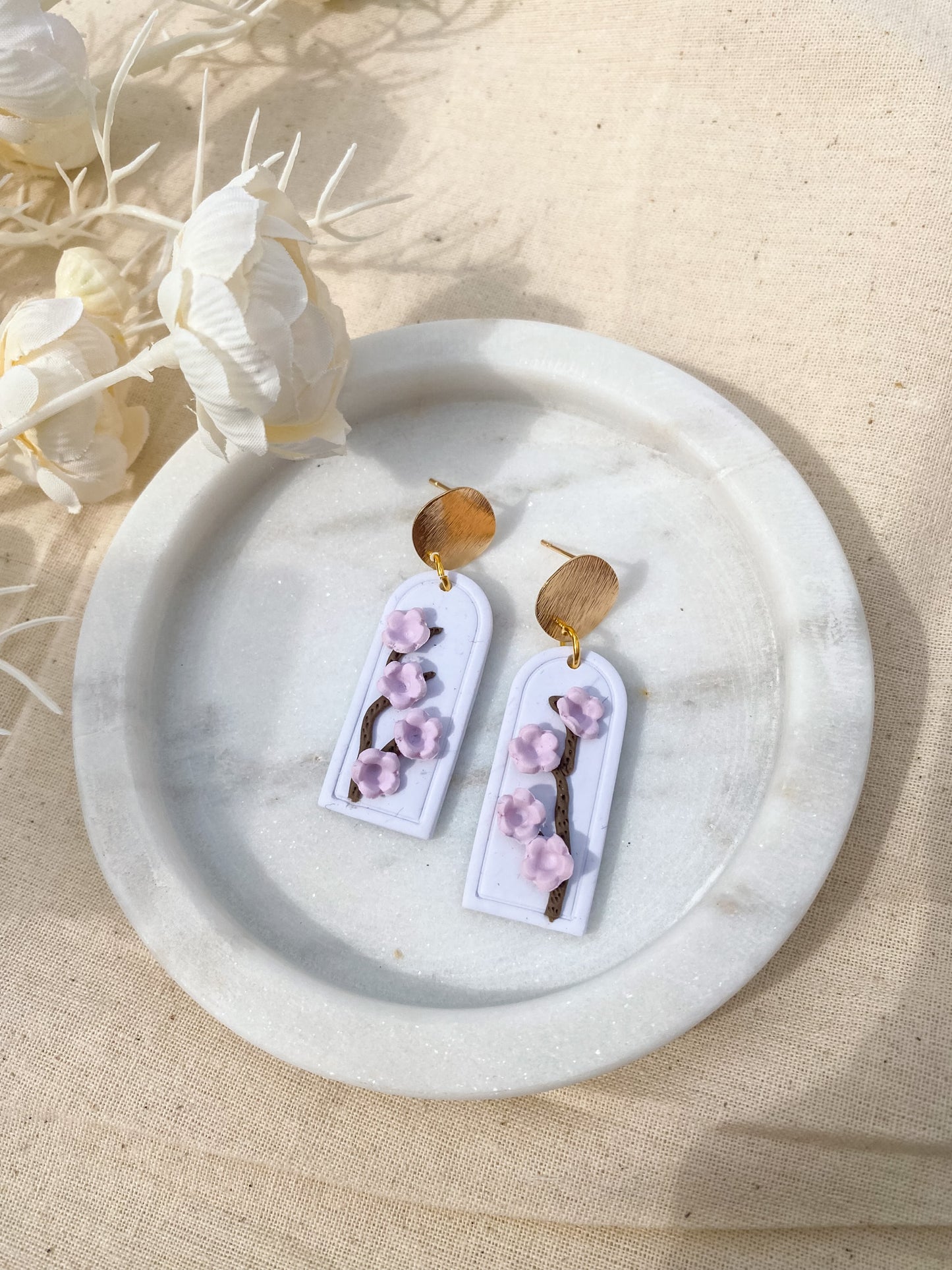 Mulan Clay Arch Earrings