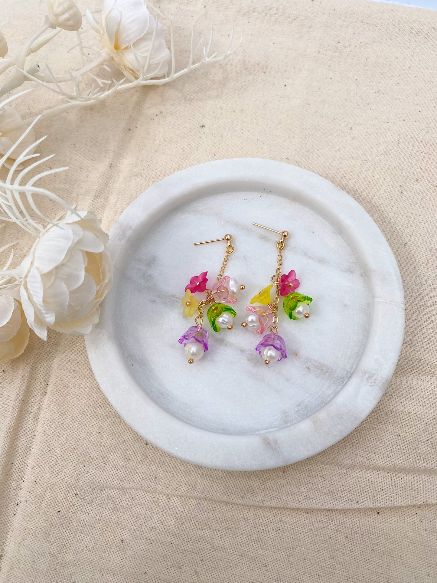 Rapunzel Flower Earrings