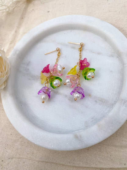 Rapunzel Flower Earrings