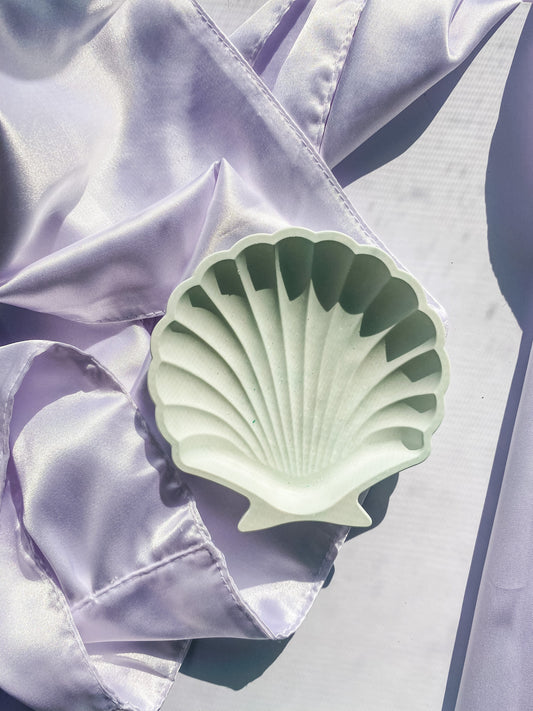 Acrylic Resin Trinket Dish | Seafoam | Shell