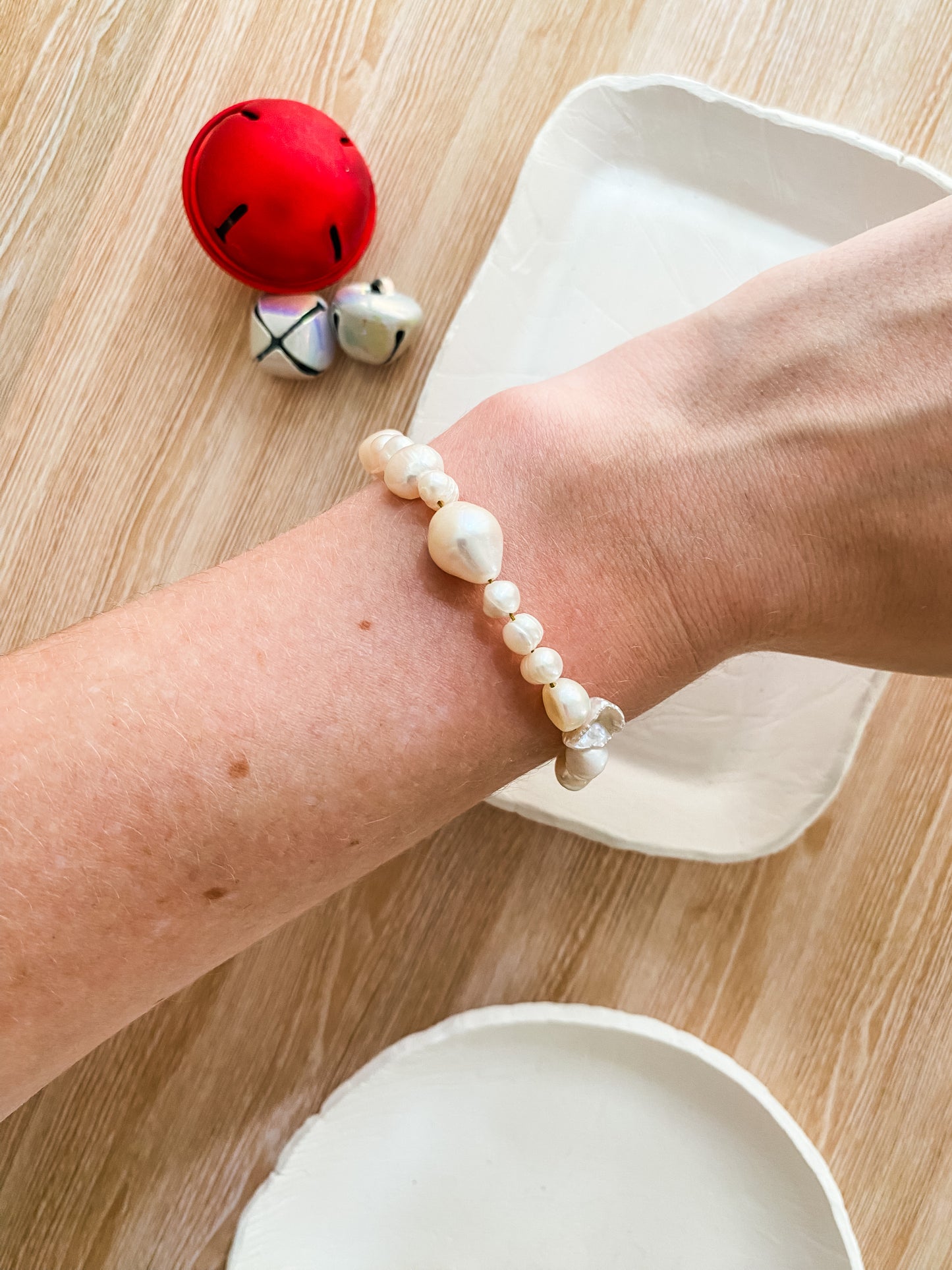 Asymmetric Freshwater Pearl Bracelet