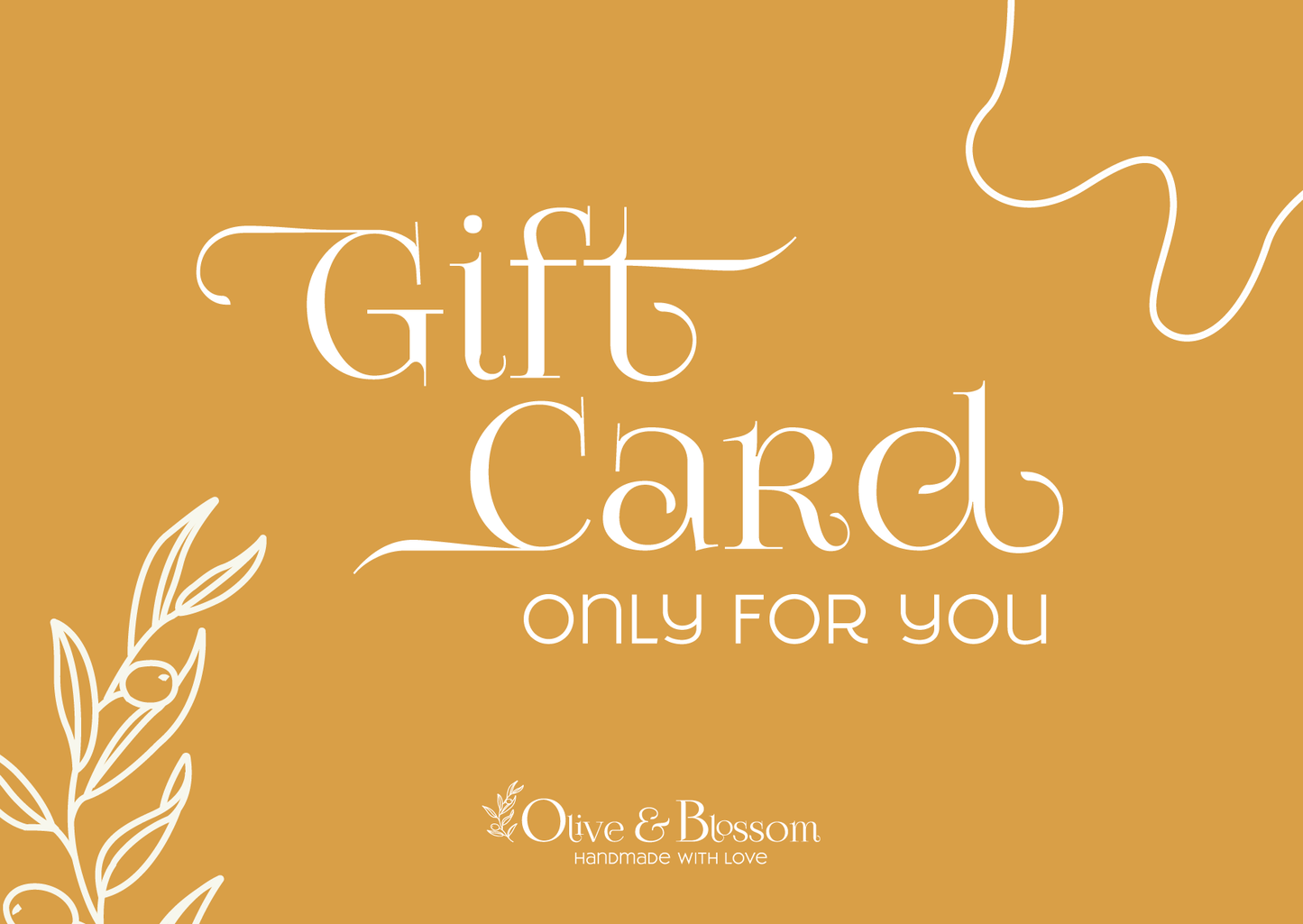 Olive & Blossom Gift Card $10 - $200